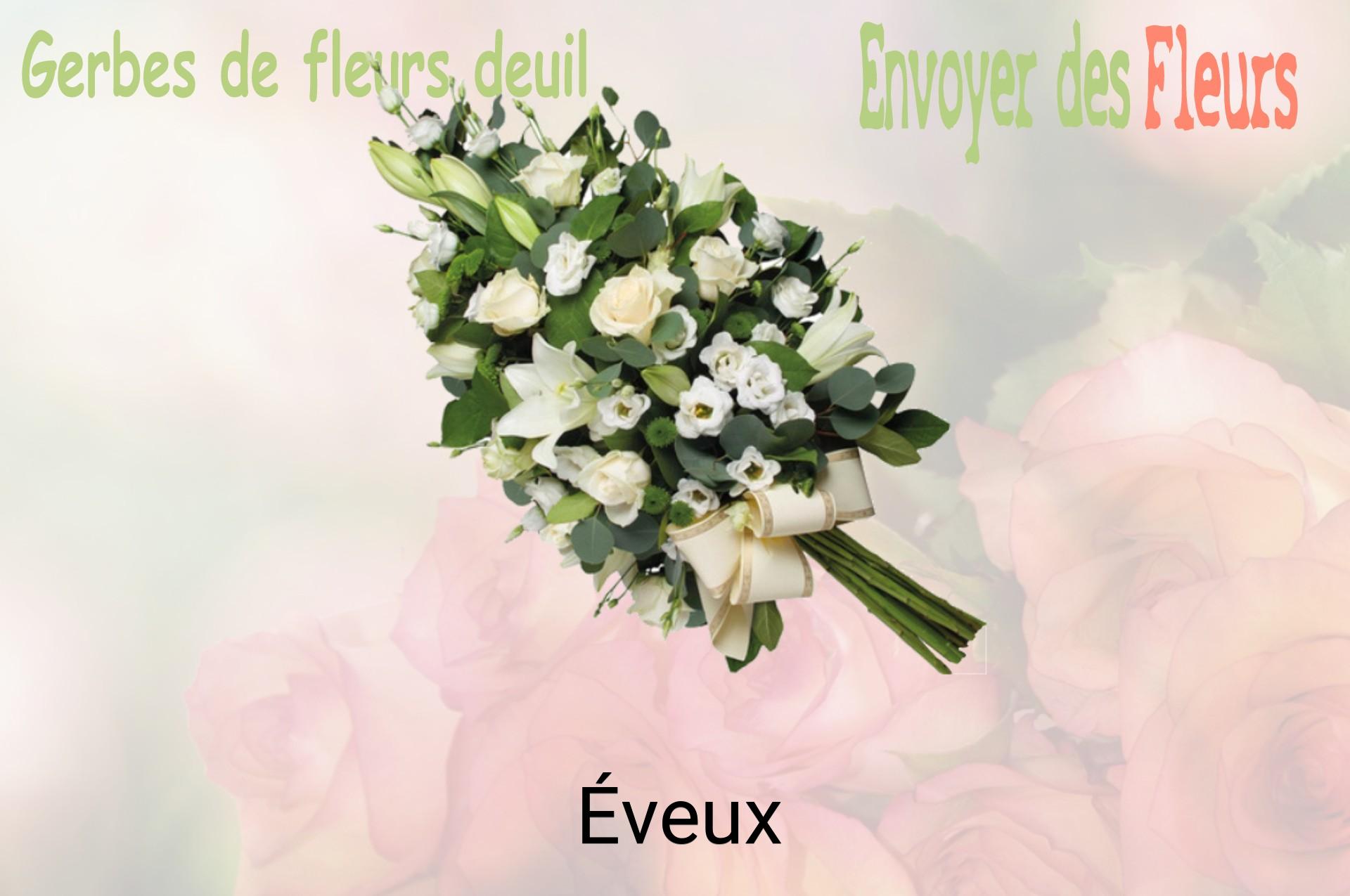 Gerbe de fleurs de deuil livrée à Éveux